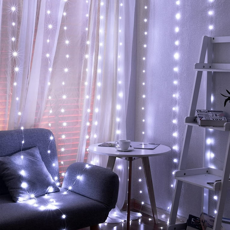 Fairy lights 2024 around window