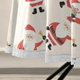 thumbnail image 5 of Coolnut Christmas Santa Claus Round Tablecloth 60", Waterproof Stain and Wrinkle Resistant Washable Decorative Table Covers for Kitchen Dining Tabletop Party Outdoor Picnic Christmas Decor, 5 of 7