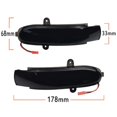 thumbnail image 3 of ALLTIMES 2PCS Rear View Mirror Trun Signal Light for Benz W203 S203 CL203 2000-2007, A2038201521, A2038201621, IP67 Waterproof High-brightness LED Yellow Light, 3 of 5