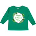 thumbnail image 3 of Inktastic Happy St. Patrick's Day Clovers Boys or Girls Long Sleeve Toddler T-Shirt, 3 of 5