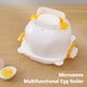 thumbnail image 3 of Hervidor De Huevos Para Microondas, Cazador Furtivo De Huevos Cocidos En Microondas, 4 Cavidades, Corte Al Para El Desayuno, 3 of 7