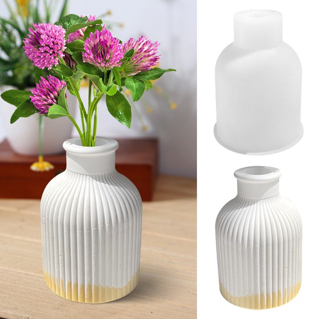 Molde De Silicona Moldes de resina epoxi de silicona para florero 3D soporte de Likrtyny Libre de BPA