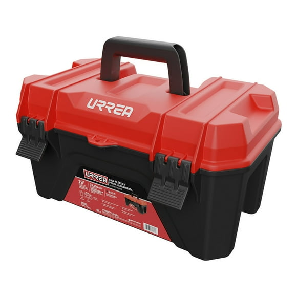 Cajas de Herramienta Plástica de 19" con Tapa Roja