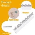 thumbnail image 3 of Surpdew 12Pcs Self-Adhesive Necklace Organizer, Necklace Holder, Wall Mounted Necklaces Organizers Hanging Jewelry Organizer With 8 Hooks For Necklaces, Bracelets, Rings, Earrings And Jewelry Display, 3 of 7