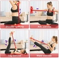 thumbnail image 3 of Bande de Résistance Fitness, Expandeur de Musculation Assis-Debout, Tendeur de Pédale Élastique, Rameur Élastique, Corde de Tension Multifonctionnelle, Kit de Bande de Résistance, pour Gym, Yoga (Rouge), 3 of 5