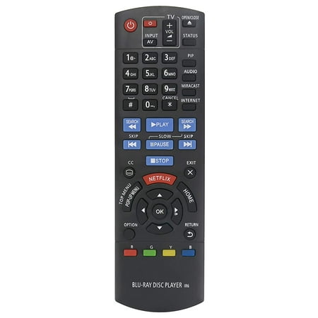 New N2QAYB000953 Replace Remote fit for Panasonic Blu-ray Disc Player DMP-BDT460 DMP-BDT360