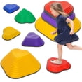 thumbnail image 1 of Qaba 6PCs Stepping Stones Kids, Non-Slip Stackable Balance Stepping Stone, 1 of 10