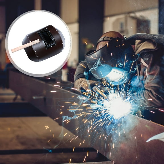 MERRYHAPY 1Pcs Handheld Welding Helmet Synthetic Material Dark Maroon 38x24.5in