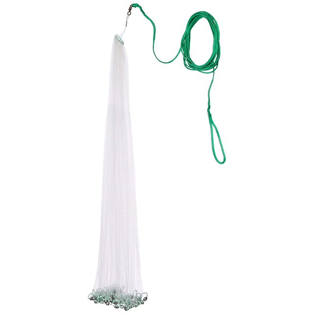 Betts 4-Foot Mono Bait Cast Net with Lead Weight and 1/4-Inch Mesh,White
