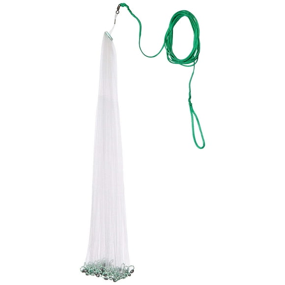 Betts 4-Foot Mono Bait Cast Net with Lead Weight and 1/4-Inch Mesh,White