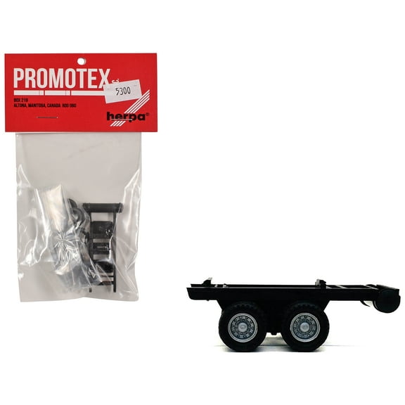 Dual Axle Trailer Chassis 1/87 (HO) Plastic Model by Promotex