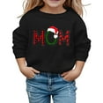thumbnail image 4 of gcong Christmas Sweatshirt for Kids Girls Long Sleeve Crewneck Pullover Santa Claus Reindeer Print Sweat Shirt Toddler Winter Shirt Fall Tops, 4 of 5