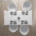thumbnail image 3 of Ambesonne Ethnic Place Mats Set of 4, South Ornate Design, Standard Size, White Black, 3 of 4