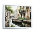 thumbnail image 2 of Designart "Passage Charcoal Canal Quiet II" Canals Floater Framed Wall Art Print, 2 of 7
