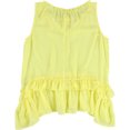 thumbnail image 2 of Blusa de punto con volantes Bar III Amarillo XS, 2 of 2