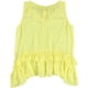 thumbnail image 2 of Blusa de punto con volantes Bar III Amarillo XS, 2 of 2