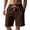 Coffee, variant on longantii Mens Shorts Relaxed Fit Elastic Waist Drawstring Shorts Vintage Athletic Knee Length Pants with Pockets 2026 New Outdoor Workout Shorts Army Green L