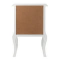 thumbnail image 5 of Zimtown Nightstand with 3 Drawers Cabinet, End Beside Table, Curved Legs  Sofa Side Furniture Wooden, White, 5 of 12