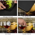 thumbnail image 6 of Wine 3D Kitchen Mat Anti-Fatigue Kitchen Rug Set Wine Grapes French Gourmet Tasting Washable Non-Slip Runner Rugs and Carpets for Home Office Laundry Room, 17.3x28+17.3x47 inch, 2 Piece, 6 of 6