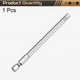 thumbnail image 3 of Uxcell H5.0 Hex Head Screwdriver Bit 5.0mm Metric Flat Tip 1/4" Hex Shank 100mm (4") Long Magnetic Hexagonal Screw Drill Bit Wrench Chrome Plated, 3 of 7