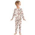 thumbnail image 3 of Dailycode Cotton Pajama Set Snug Fit Long Sleeve Top and Pants for 18M-8Y Cute Pig with Hearts, 3 of 7