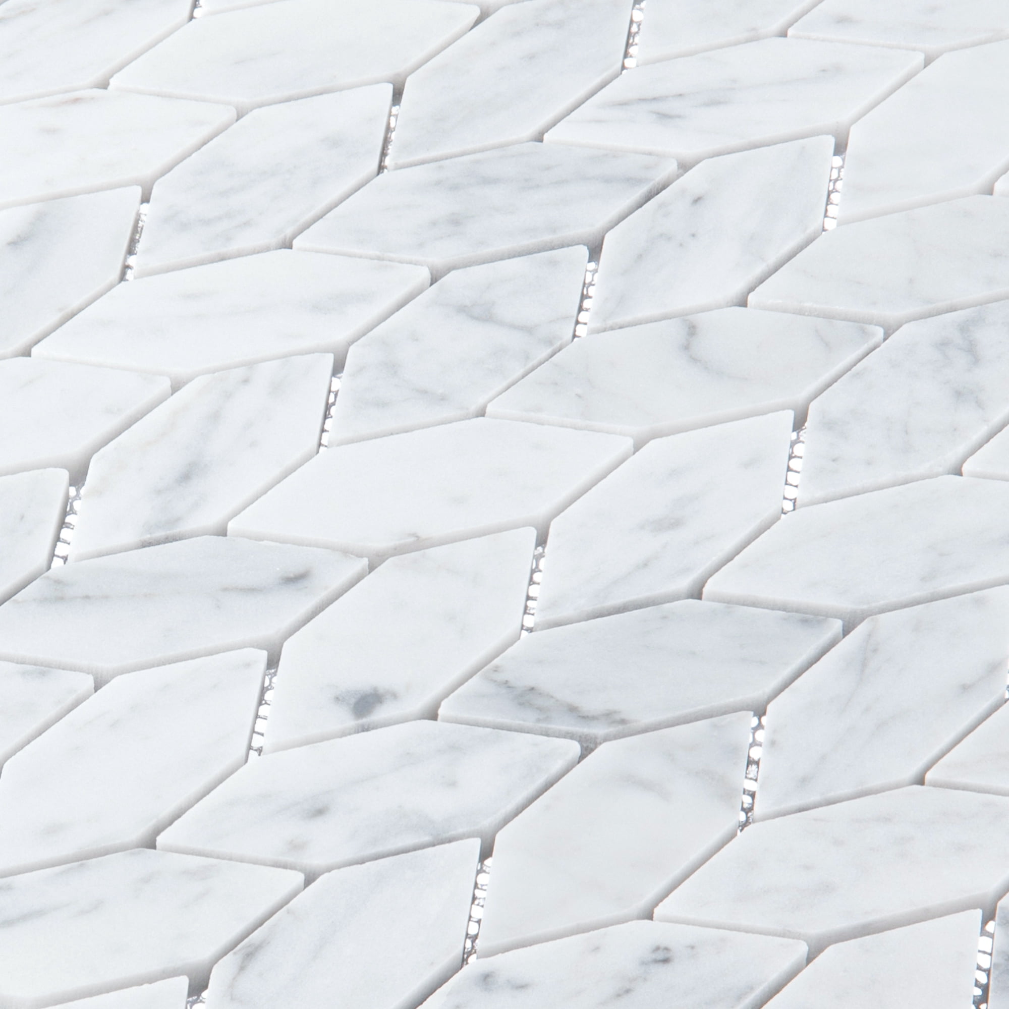 Channing Elongated Hex 1" x 2.5" Marble Honeycomb Mosaic Wall & Floor Tile