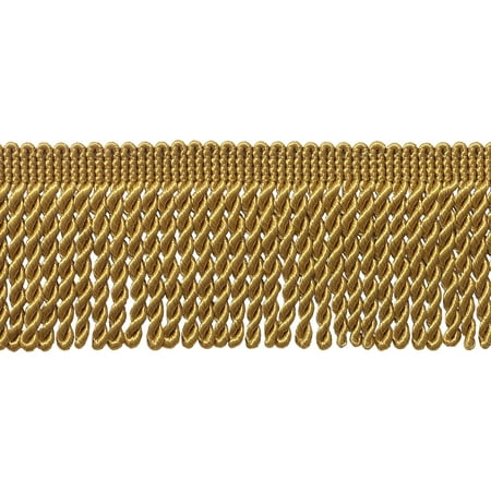 Bullion Trim - 2.5 Inch Bullion Fringe Trim, Style# EF25 Color: GOLD - C4, Sold By the Yard