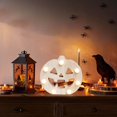 thumbnail image 1 of LED Halloween Pumpkin Lantern with Bats & Stars - Battery Operated Flameless Decor for Indoor/Outdoor, 1 of 6
