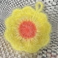 thumbnail image 4 of 1 Pcs Cute Flower Dish Scrubber, Sink Cleaning Puff, Kitchen Sponge Net Crochet Scouring Pads Non-Scratch Dish Sponges for Dishwashing Cookware, Tubs, Sinks 4.7", 4 of 4