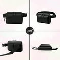 thumbnail image 4 of Doyogi Fanny Packs for Women,Belt Bag with 4 Zipper Pockets,Waterproof Crossbody Bag,Fashion Waist Packs with Adjustable Long Strap for Workout/Running/Yoga/Shopping/Hiking,Black, 4 of 7