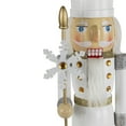 thumbnail image 5 of Northlight Glittered Nutcracker with Snowflake Scepter Christmas Figure - 15" - White, 5 of 9