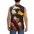 thumbnail image 4 of Pofeuu Noble Style Duck Print Men's Muscle T-Shirt, Sleeveless, Muscle Tank, Classic Muscle Tee Top For Men Casual Sleeveless Muscle T-Shirt Trendy Clothes-Large, 4 of 7