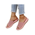 thumbnail image 4 of Woobling Women Summer Silppers Comfortable Rubber Sole Non Slip Flat Heels Flats Sandals Shower Graden Beach Extra Wide Shoes, 4 of 9