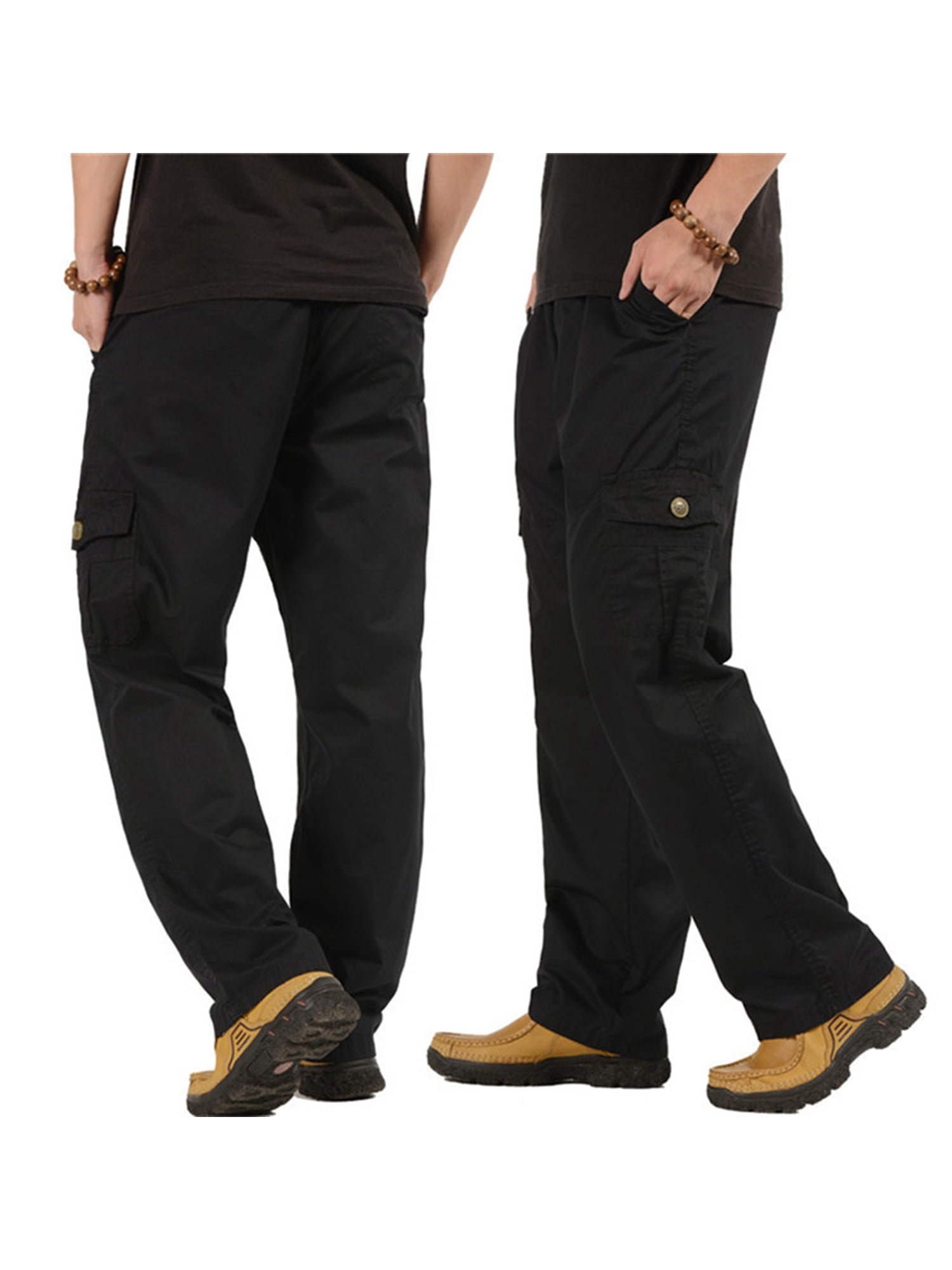 Opperiaya Men?s Loose Cargo Pants 