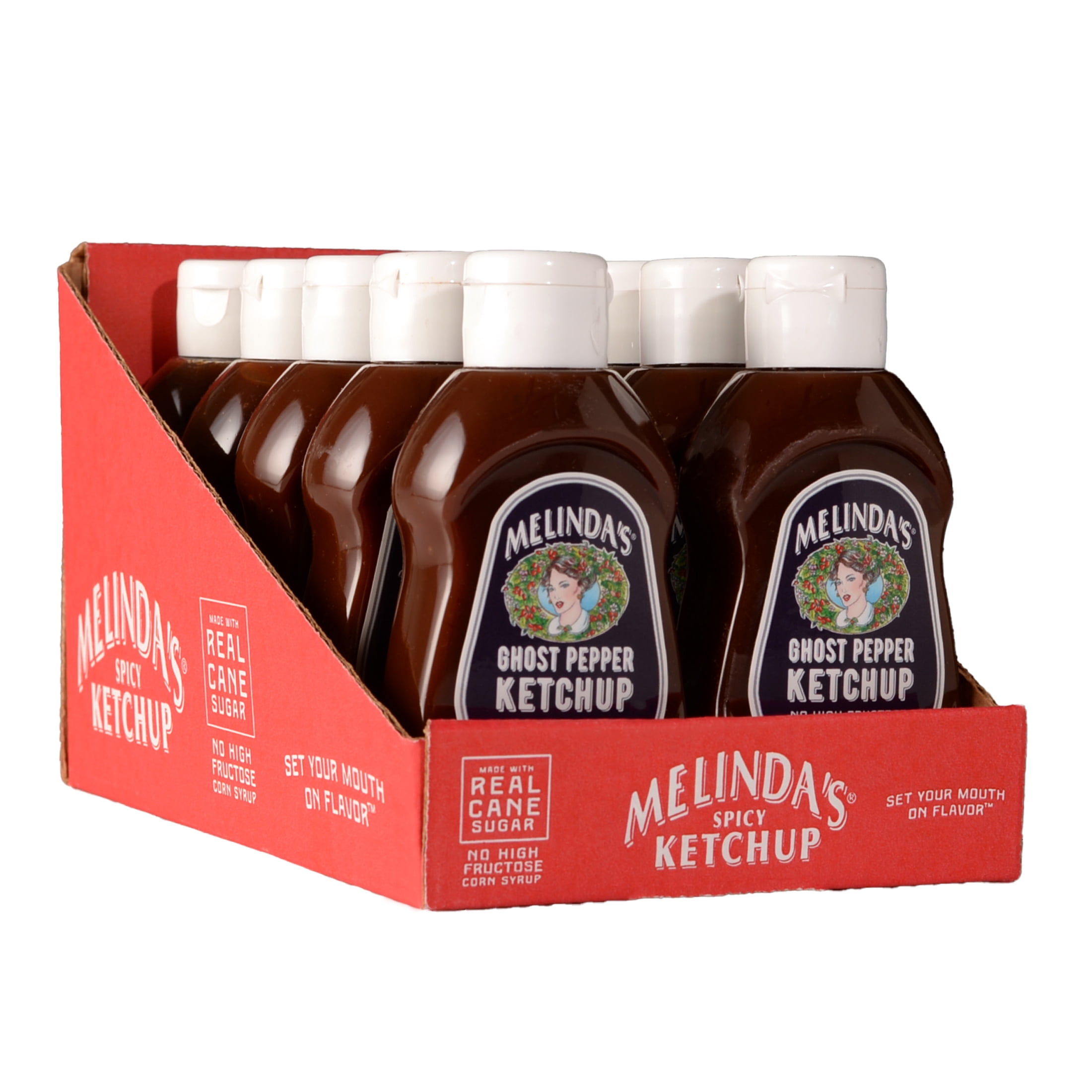 (3 pack) Melinda's Ghost Pepper Ketchup, Fiery Hot, All-Natural Ingredients