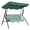 Green, variant on Kicctian 3-Seat Outdoor Glider Swing Chair, Adjustable Canopy & Thick Cushions, Heavy Duty Weather-Resistant, UV/Waterproof, 500 lb Capacity for Patio, Porch, Backyard,Red