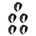 thumbnail image 3 of Sonducket Diademas para el cabello con lazo, diadema étnica con nudo torcido, diadema con bordado de encaje, cuentas brillantes, diademas ajustables para Cuenta beige 5piezas Sonducket CBP236022, 3 of 6