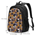 thumbnail image 5 of Balery Spooky Cats And Halloween Pumpkins Print USB Charging Backpack for Men and Women - Water-Resistant, Anti-Theft Laptop Backpack with USB Port for Travel, Work, School, and College, 5 of 7
