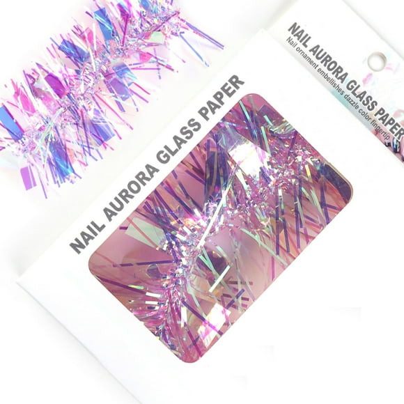Colorful Glass Paper Candy Paper Nail Art Sticker DIY Nail Art Decoration