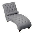 thumbnail image 2 of Amey 69 Inch Modern Chaise, Foam Padded, Button Tufted, Nailhead Trim Gray- Saltoro Sherpi, 2 of 6