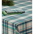 thumbnail image 2 of Contemporary Home Living 60" x 84" Blue and White Rectangle Cotton Tablecloth, 2 of 2