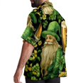 thumbnail image 3 of Saint Patrick's Day Men's Casual Printed Button Down Short Sleeve Beach Shirts, 3 of 6