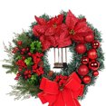 thumbnail image 2 of Corona de Adviento de Navidad, decoración decorativa para fiestas, accesorios de decoración de Año Nuevo, 2 of 8