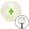 thumbnail image 1 of Green Diamonds Clear Metal Flake Shift Knob with M16 x 1.5 Insert Shifter Auto Brody, 1 of 1
