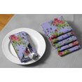 thumbnail image 6 of "S4Sassy Blue Leaves & Peony Floral Tea Party Table Linen Printed Washable Napkins Set 22 x 22""(Pack of 6)", 6 of 8