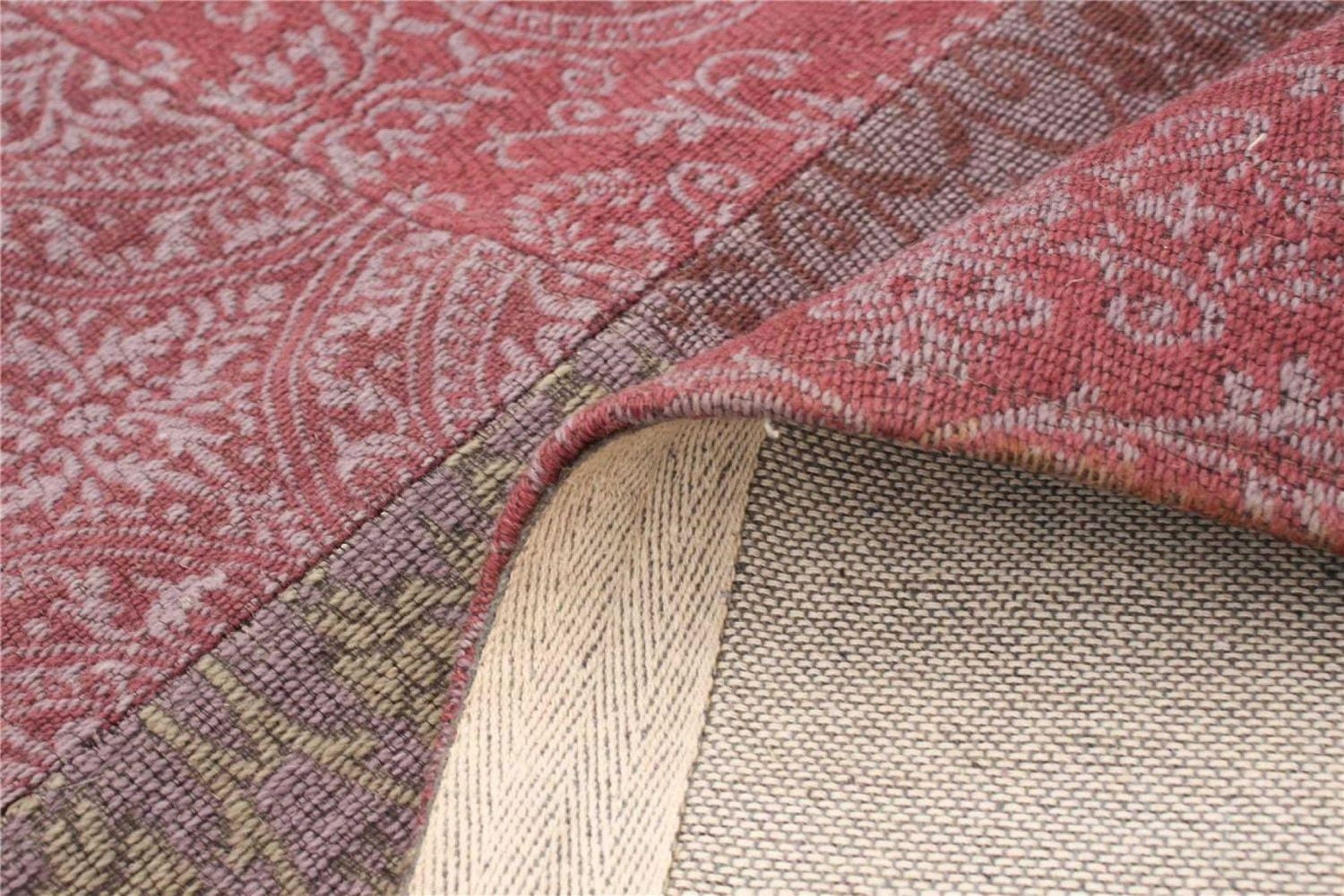 ECARPETGALLERY 5'5" x 7'5"  Transitional Collage Handmade Area Rug for Living Room, Dining Room and Bedroom in Grey