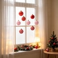 thumbnail image 5 of 16-Piece Red Christmas Ball Ornaments Christmas Tree Decorations Shatterproof Plastic Hanging Holiday Ornaments for Wreath, Window, Home Decor, 5 of 6