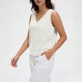 thumbnail image 3 of FNFYFH V Neck Cropped Tank Tops for Women Sleeveless Blouses Casual Loose Fit Summer Sleeveless Shirts, 3 of 7