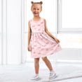 thumbnail image 7 of Girls Dress White Pink Bow Heart Sleeveless Dress for Girls Hem A-Line Casual Sundress, 7 of 7