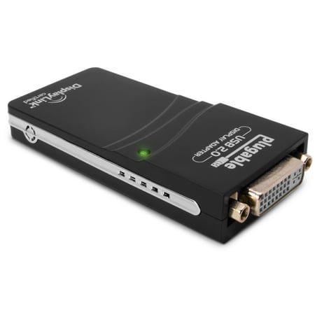 UPC: 0649241909866 | Plugable USB 2.0 to DVI/VGA/HDMI Video Graphics Adapter for Multiple Monitors up to 1920×1080 Supports Windows 10  8.1  7  XP  and Mac 10.14+